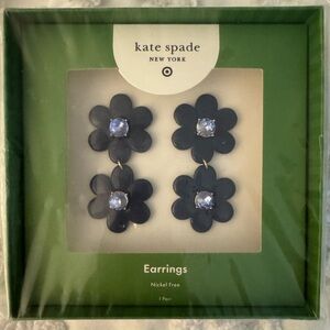 Kate Spade Navy Flower Earrings